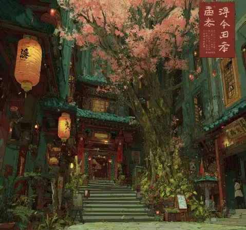 恋爱题材韩漫第二部作品封面，表现校园走廊的青春氛围